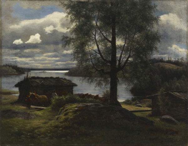 View from Aurejarvi lake in the Parish of Kuru, 1872. Creator: August Fredrik Ahlstedt.