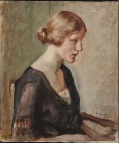 Portrait of Miss Barbara Lagerborg, 1925. Creator: Magnus Enckell.