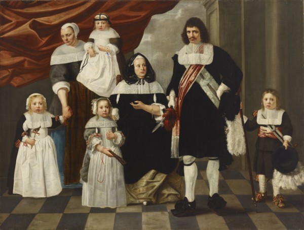 Portrait of a family, c1650s. Creator: Nicolaes Van Helt Stockade.
