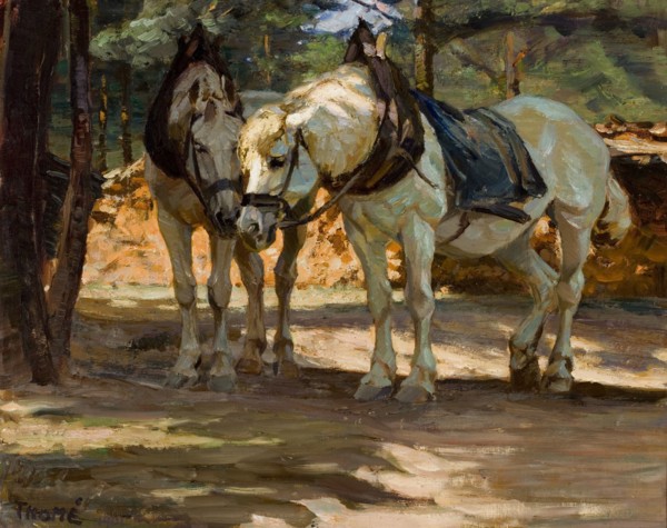 Horses, 1901. Creator: Verner Thome.