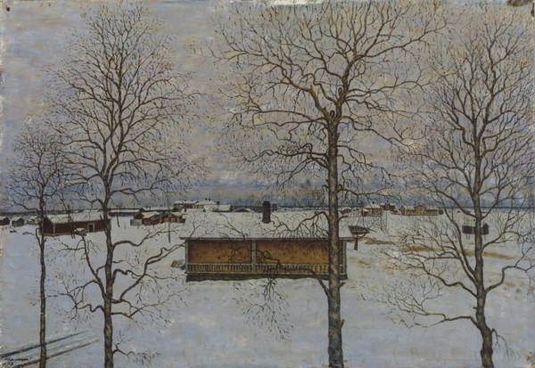 Winter Landscape, 1935. Creator: Vilho Lampi.