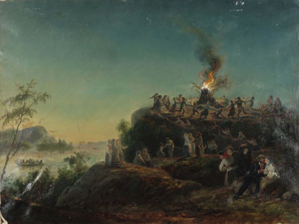 Bonfire, 1872. Creator: Robert Wilhelm Ekman.