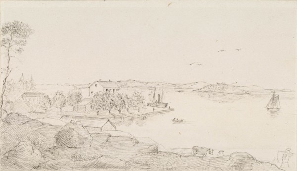 Degerby customs station, 1868. Creator: Albert Edelfelt.