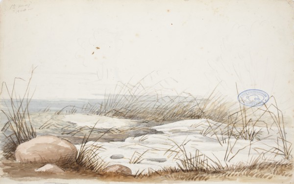Spring beach, 1850. Creator: Magnus von Wright.