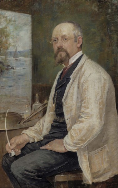 Portrait of Berndt Lindholm, 1886. Creator: Anna Christina Nordgren.