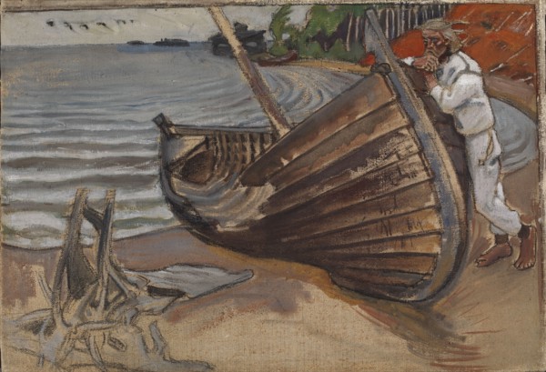 The Lamenting Boat, 1906. Creator: Akseli Gallen-Kallela.