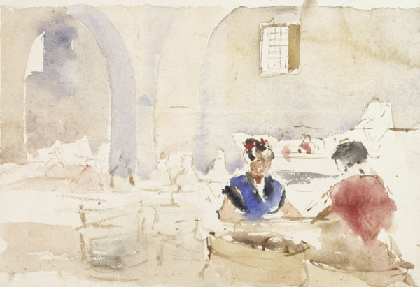 Interior from Spain (Tobacco Factory in Seville), 1881. Creator: Albert Edelfelt.