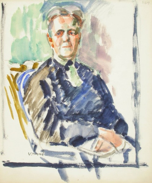 Sketch for a Portrait, c1910s. Creator: Verner Thome.