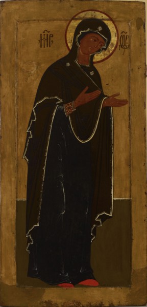 Mother of God from the Deesis group, Russian icon, 1885-1715. Creator: Unknown.