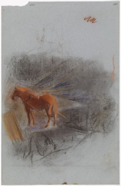 Working Horse, study, c1900. Creator: Magnus Enckell.