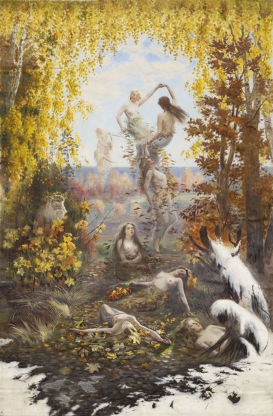 Dance of the Falling Leaves, 1897. Creator: Torsten Wasastjerna.