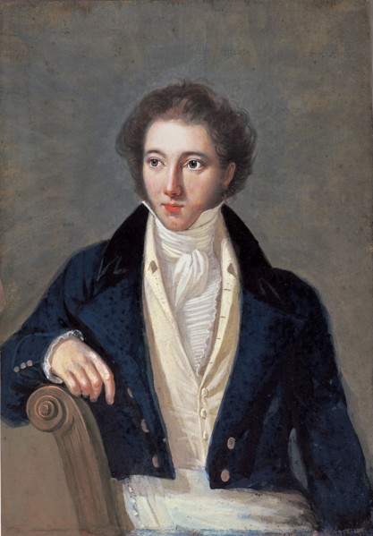 Portrait of the composer Vincenzo Bellini (1801-1835) , First quarter of 19th cen. Creator: Anonymous.