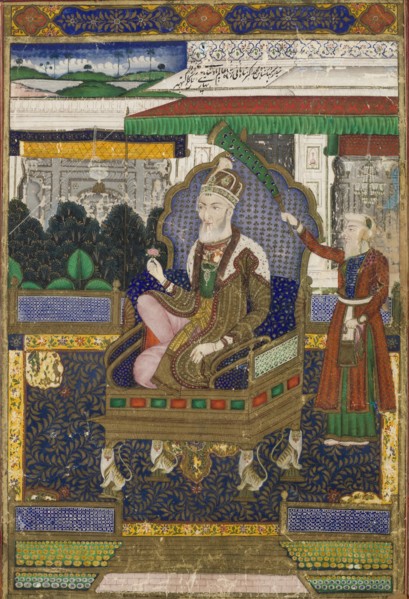 Portrait of Mughal emperor Bahadur Shah II (1775-1862), c1860. Creator: Anonymous.