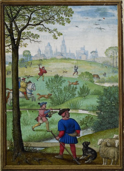 The Hours of Hennessy (Hours of Notre-Dame). Labors of the Months: April, c1530. Creator: Bening, Simon, (Workshop) (ca 1483-1561).