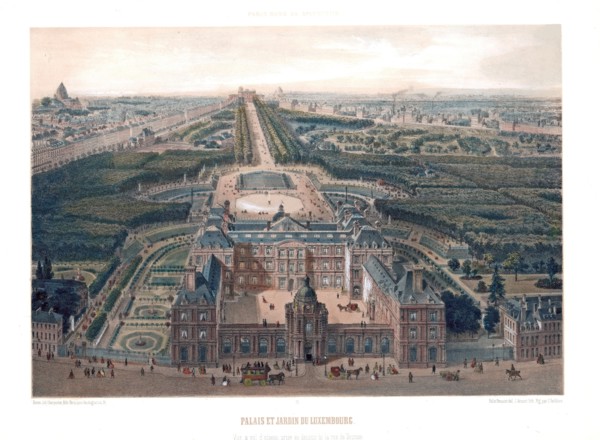 Le Palais du Luxembourg et son Jardin, 1850. Creator: Benoist, Félix (1818-1896).