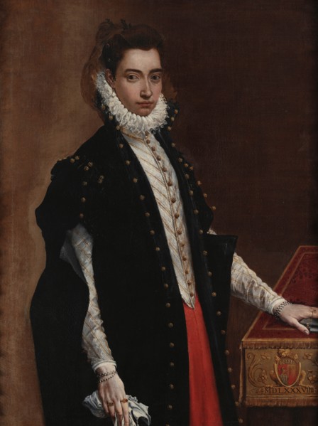 Portrait of Lucrezia Bentivoglio Leoni, 1589. Creator: Carracci, Lodovico (1555-1619).