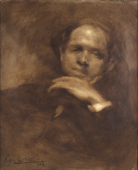 Portrait of the cellist and composer Pablo Casals (1876-1973), 1903. Creator: Carrière, Eugène (1849-1906).
