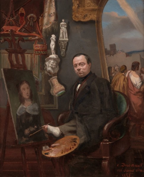 Self-portrait, 1852. Creator: Ducornet, Louis Joseph César (1806-1856).