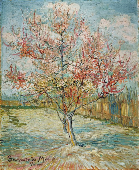 Pink peach trees ("Souvenir de Mauve") , 1888. Creator: Gogh, Vincent, van (1853-1890).