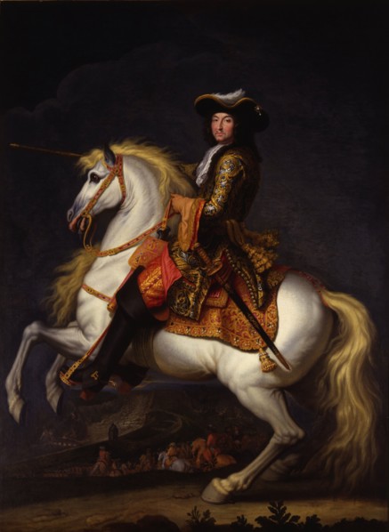 Equestrian portrait of Louis XIV (1638-1715). Creator: Houasse, René-Antoine (c. 1645-1710).