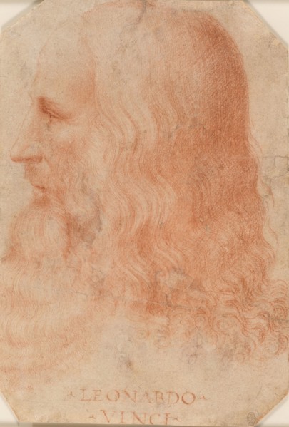 Portrait of Leonardo da Vinci , c1515-1518. Creator: Melzi, Francesco (1493-ca. 1570).