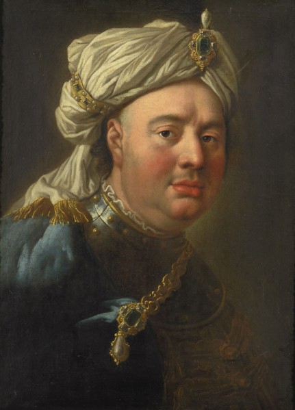 Portrait of Count Gustav Adolf von Gotter in a Turban, 1730. Creator: Mijtens (Meytens), Martin van, the Younger (1695-1770).
