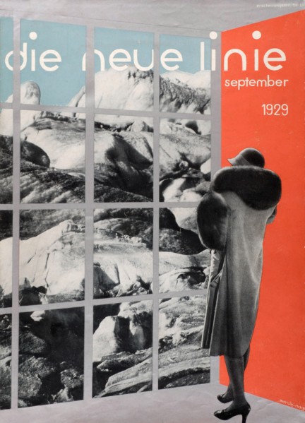 Cover of the magazine "die neue linie", 1929. Creator: Moholy-Nagy, Laszlo (1895-1946).