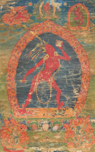 Thangka of Sarva Buddha Dakini, 18th century. Creator: Tibetan culture.