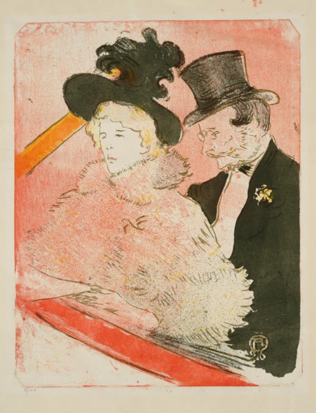 Au concert, 1896. Creator: Toulouse-Lautrec, Henri, de (1864-1901).