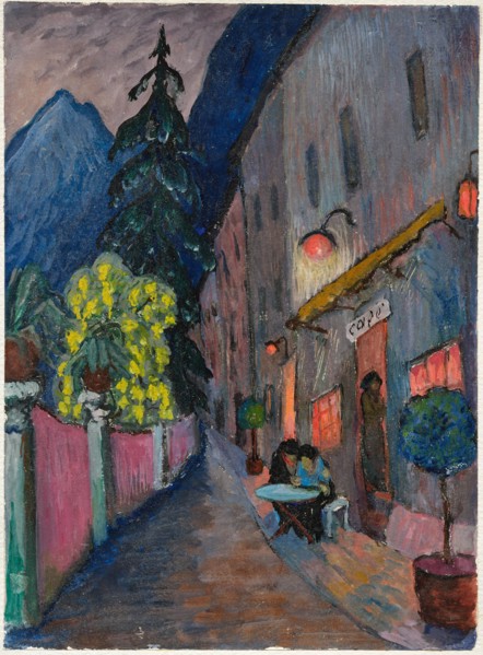 Street café. Creator: Werefkin, Marianne, von (1860-1938).