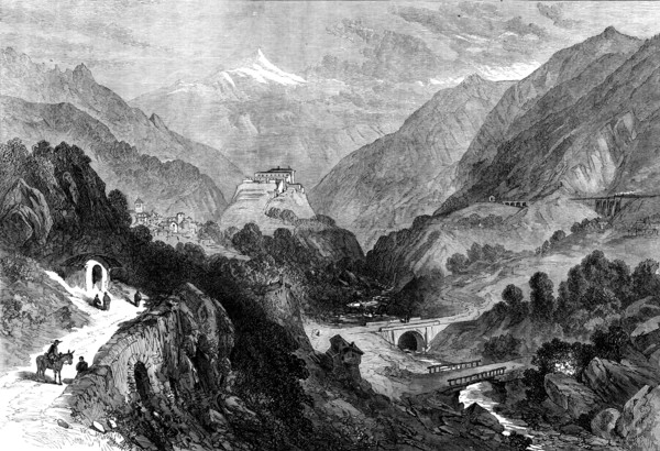 The Dora Valley, Mont Cenis Railway, 1871. Creator: Unknown.