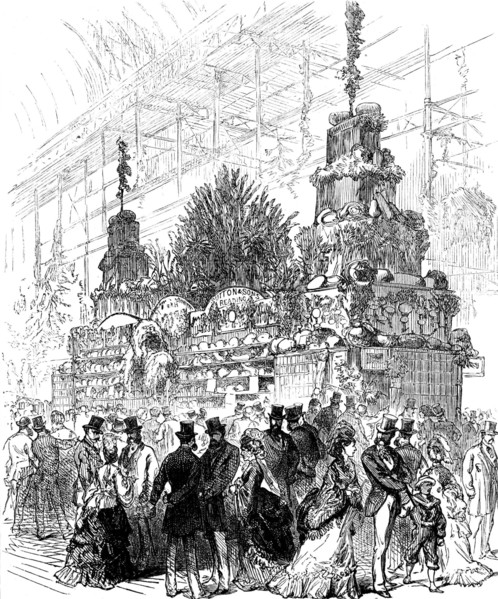 Harvest Trophy at the Crystal Palace, 1871. Creator: Unknown.