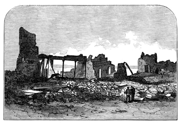 Ruins of Chicago after the Fire: Crosby Opera House, 1871. Creator: Unknown.