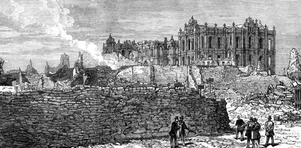 The Ruins of Chicago: the Court-House, 1871. Creator: Unknown.