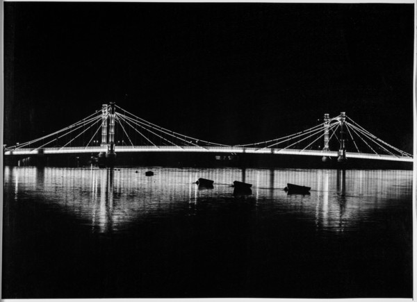 Albert Bridge, Kensington and Chelsea, Greater London Authority, 1960-1985. Creator: Leonard Robin Mattock.