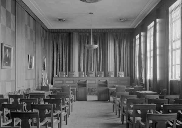 Virginia State Library & Courthouse, Richmond, Virginia, 1941. Creator: Gottscho-Schleisner, Inc.