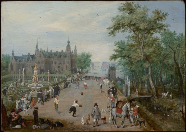 A Ball Game Before a Country Palace, about 1614. Creator: Adriaen van de Venne.