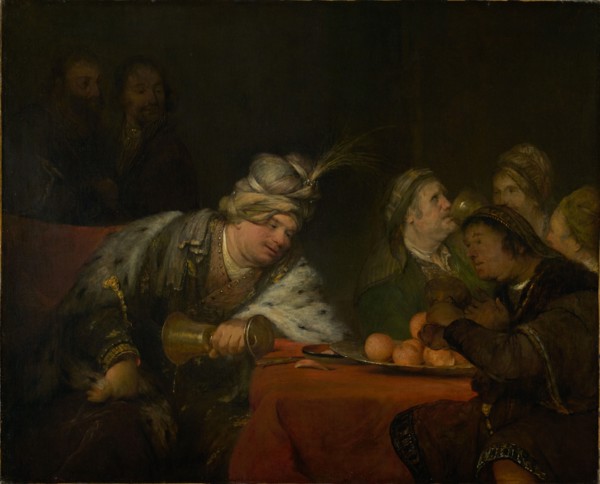 The Banquet of Ahasuerus, 1680s. Creator: Aert de Gelder.