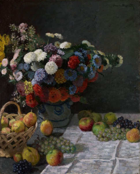 Still Life with Flowers and Fruit, 1869. Creator: Claude Monet.