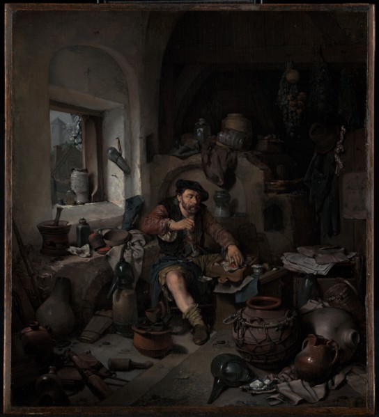 The Alchemist, 1663. Creator: Cornelis Bega.