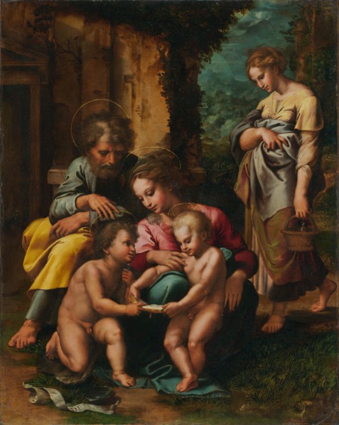 The Holy Family, about 1520-1523. Creator: Giulio Romano.