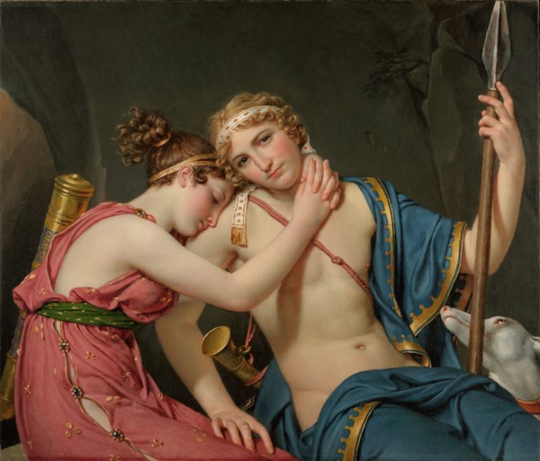 The Farewell of Telemachus and Eucharis, 1818. Creator: Jacques-Louis David.