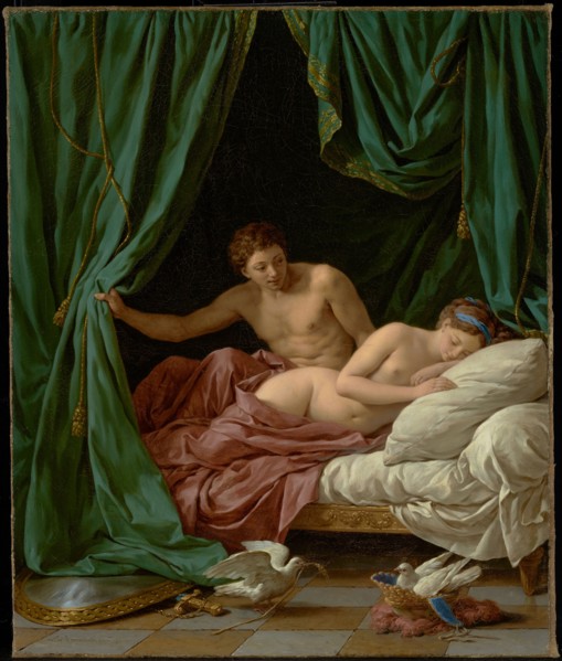 Mars and Venus, Allegory of Peace (Mars et Vénus, allégorie sur la Paix), 1770. Creator: Louis Jean Francois Lagrenee.