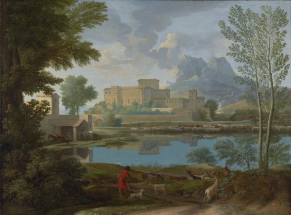 Landscape with a Calm (Un Tem[p]s calme et serein), 1650-1651. Creator: Nicolas Poussin.