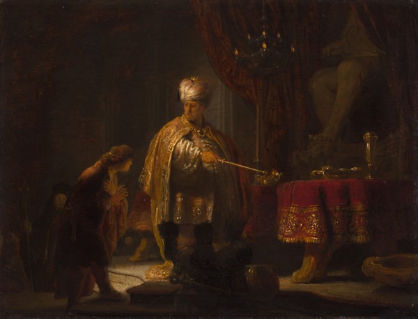 Daniel and Cyrus Before the Idol Bel, 1633. Creator: Rembrandt Harmensz van Rijn.