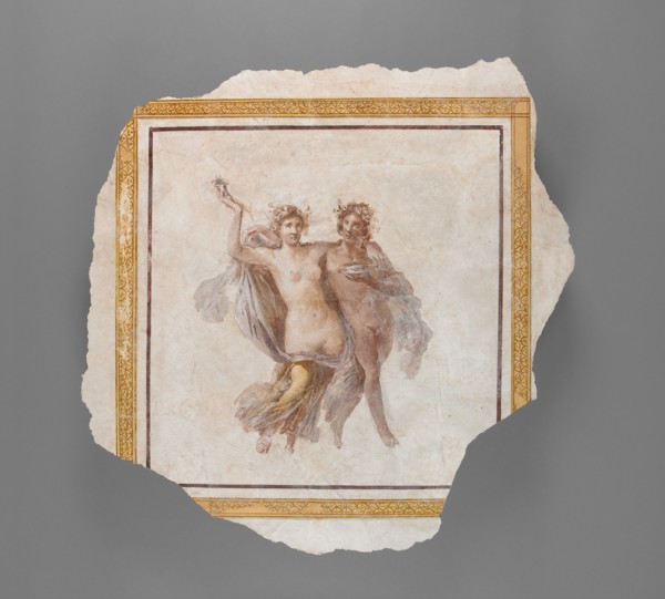 Fresco Panel Depicting Dionysos and Ariadne, A.D. 1-79. Creator: Unknown.