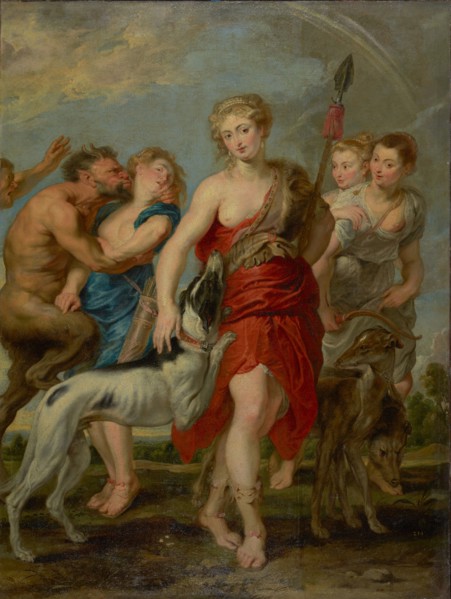 Diana and Her Nymphs on the Hunt, 1627-1628. Creator: Workshop of Peter Paul Rubens.