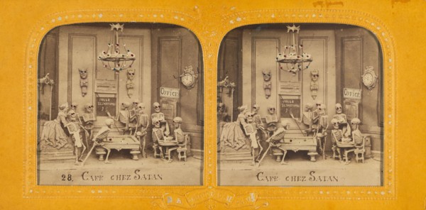 Cafe Chez Satan, 1860s. Creator: Adolphe Block.