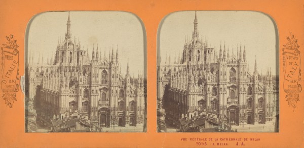 Vue Generale de la Cathedrale de Milan a Milan, 1860s. Creator: Adolphe Block.