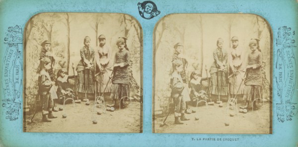 La Partie de Croquet, about 1865. Creator: Adolphe Block.
